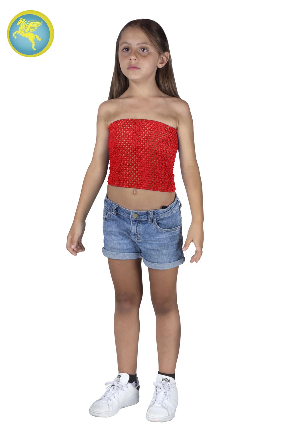 TOP ELASTICO TINTA UNITA ROSSO